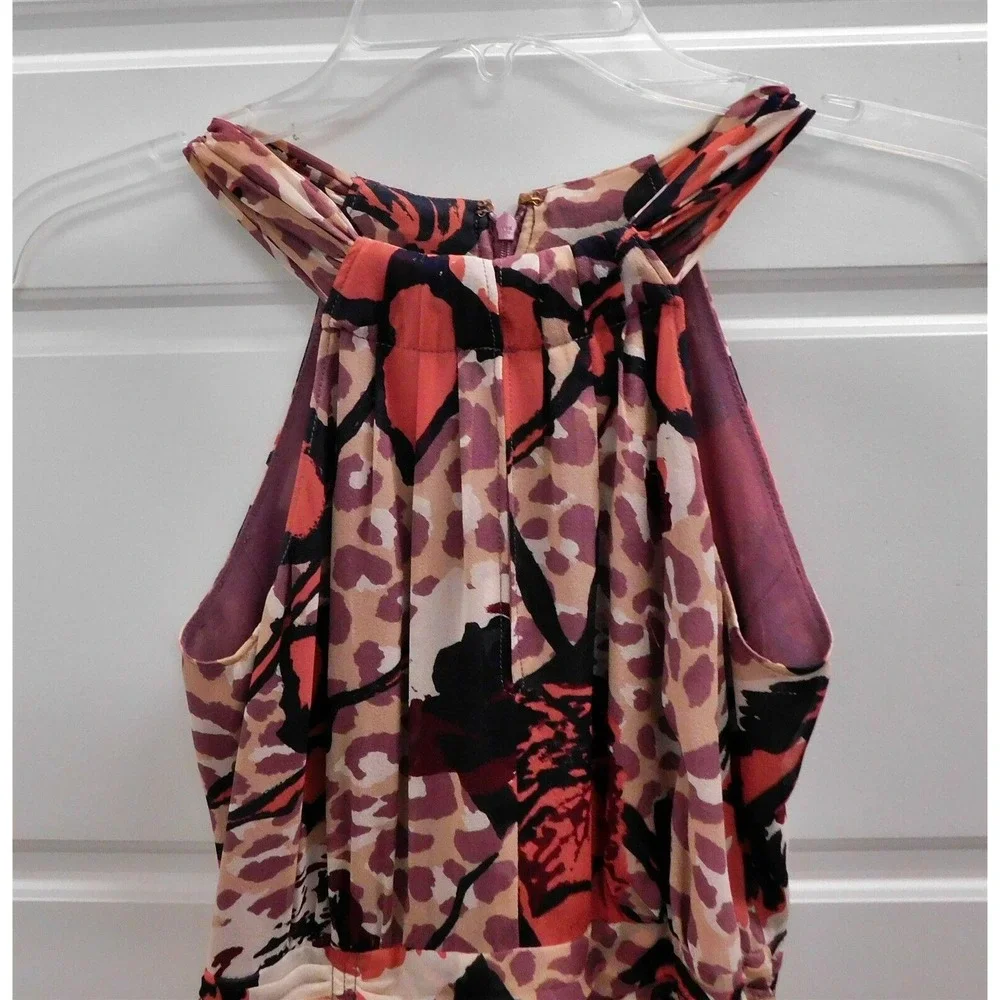 New Tory Burch Floral Silk Sleeveless Dress‎ sz 0